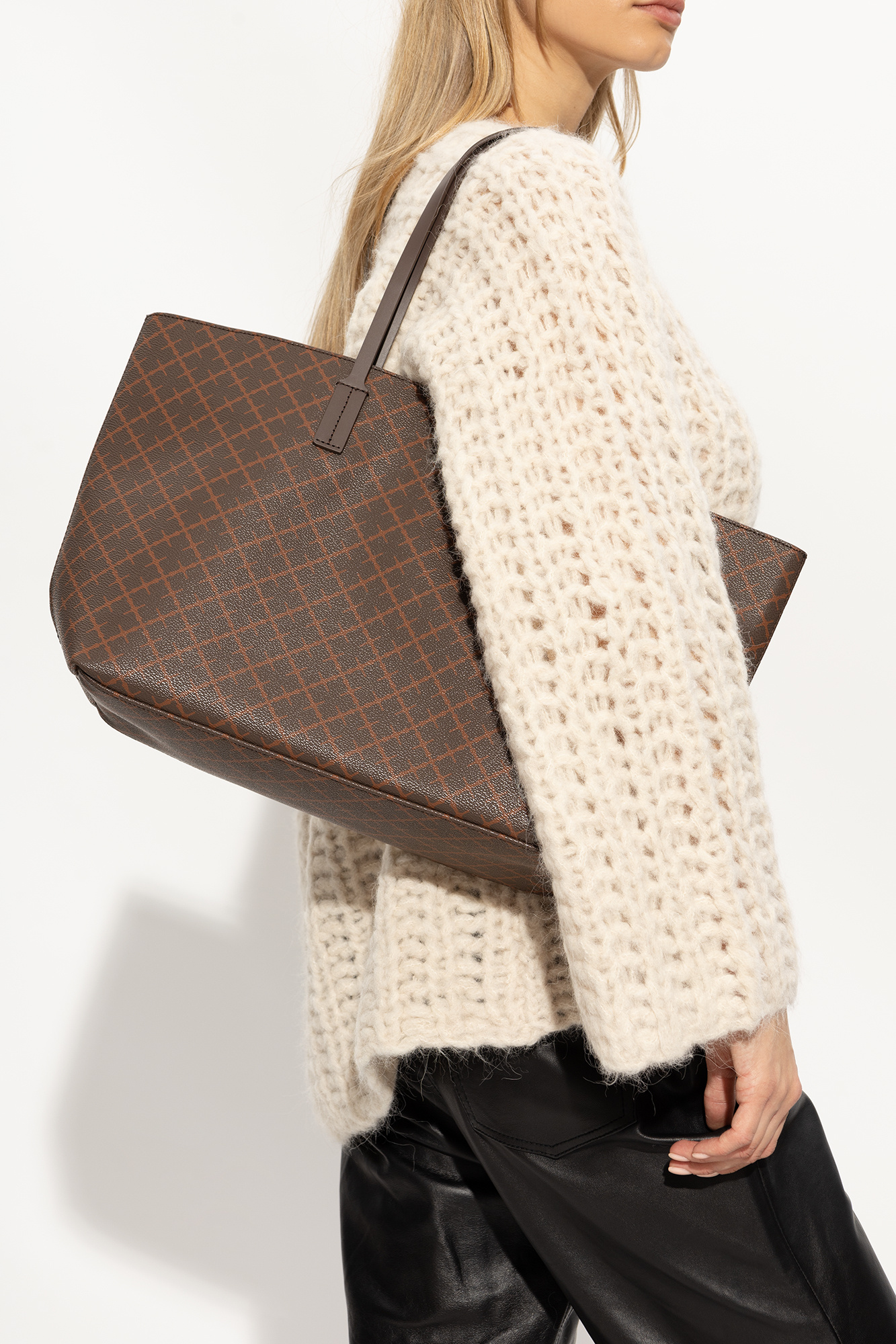 Brown Abigail shopper bag By Malene Birger GenesinlifeShops